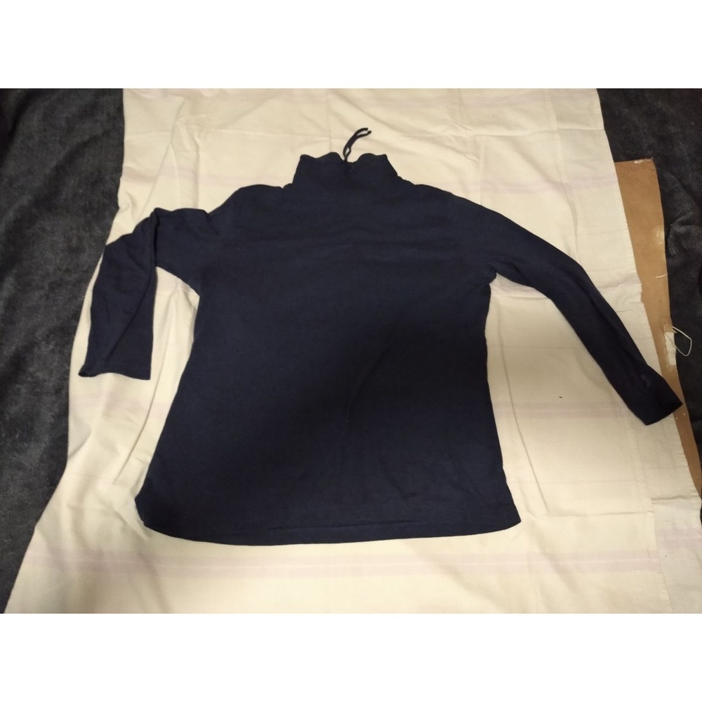 T-Shirt Women's Blue Turtleneck